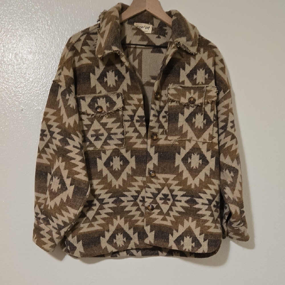 Aztec Patterned Jacket - image 1